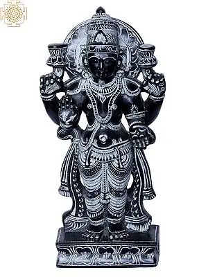 Stone Sculpture of Narayana with Four Arms