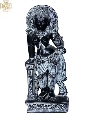 9" Goddess Parvati Stone Sculpture