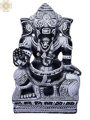 Stone Sculpture: Lord Ganesha - Remover of Obstacles