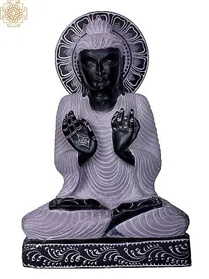 Meditative Stone Buddha Sculpture