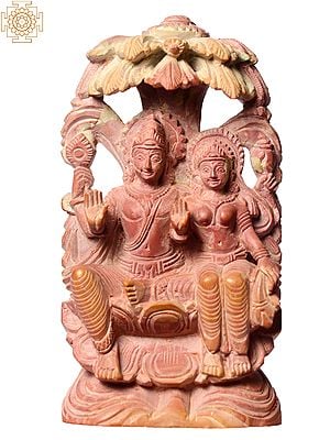 4" Small Hindu God Lakshmi Narayana Together