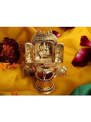 Shiva Parvati In Royal Court Sindoor Box | Superfine Work