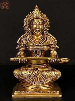 5'' Annapurna Devi Seated | Brass