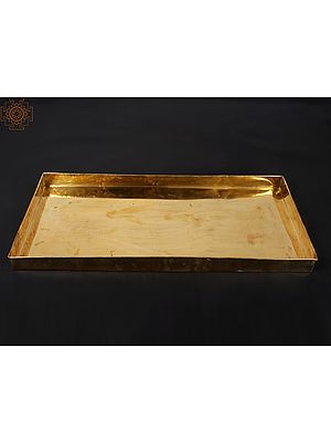 36'' Super Large Tray | Brass