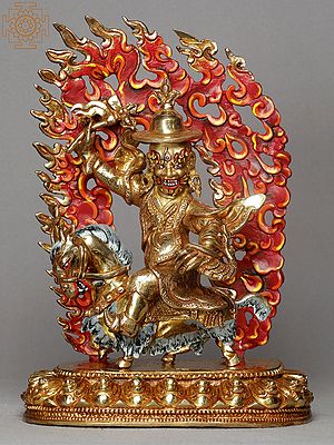 11" Copper Dharmaraja From Nepal