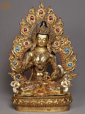 Buddhist Deity Vajrasattva Copper Idol from Nepal