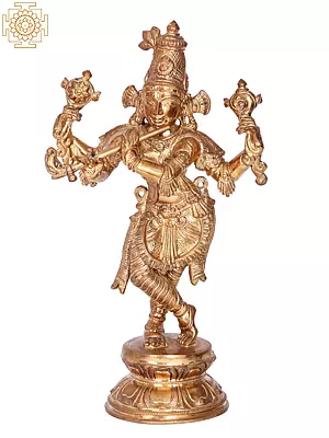 Panchaloha Bronze Sculpture of Venugopal (Lost-Wax Casting)