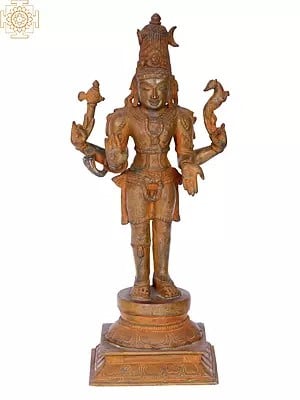 13'' Pashupatinath | Madhuchista Vidhana (Lost-Wax) | Panchaloha Bronze from Swamimalai