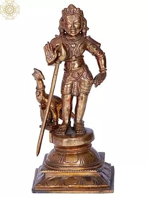 8'' Murugan | Madhuchista Vidhana (Lost-Wax) | Panchaloha Bronze from Swamimalai
