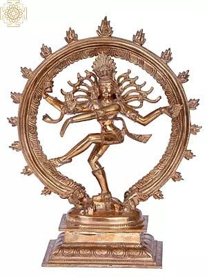 11'' Nataraja Statue | Madhuchista Vidhana (Lost-Wax) | Panchaloha Bronze from Swamimalai