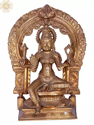 12'' Goddess Rajarajeshwari | Madhuchista Vidhana (Lost-Wax) | Panchaloha Bronze Statue