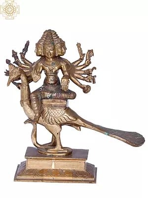10'' Lord Murugan Panchaloha Bronze Statue from Swamimalai | Madhuchista Vidhana (Lost-Wax)