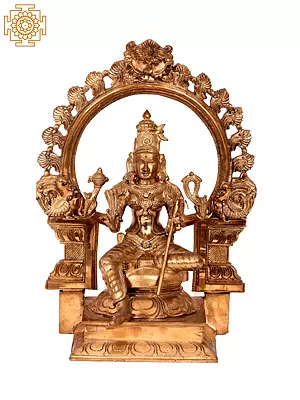 13" Divine Sovereignty Bronze Sculpture of Rajarajeshwari