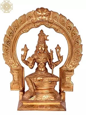 12'' Goddess Rajarajeshwari | Madhuchista Vidhana (Lost-Wax) | Panchaloha Bronze from Swamimalai
