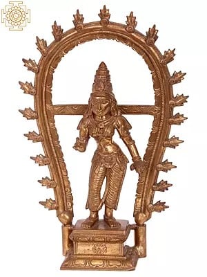 12'' Goddess Parvati | Madhuchista Vidhana (Lost-Wax) | Panchaloha Bronze from Swamimalai