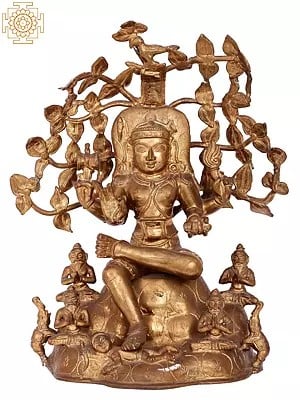 15'' Dakshinamurthy Shiva | Madhuchista Vidhana (Lost-Wax) | Panchaloha Bronze from Swamimalai