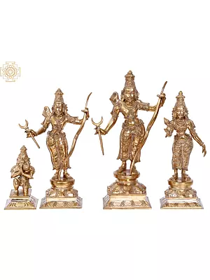 14'' Rama Durbar Bronze Statue by Madhuchista Vidhana Technique