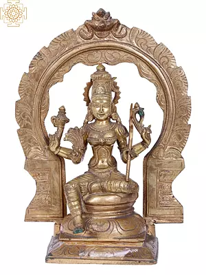 12'' Goddess Rajarajeshwari Panchaloha Bronze Statue (Lost-Wax)
