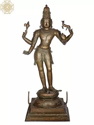 59'' Pashupatinath Panchaloha Bronze Idol from Swamimalai | Madhuchista Vidhana (Lost-Wax)
