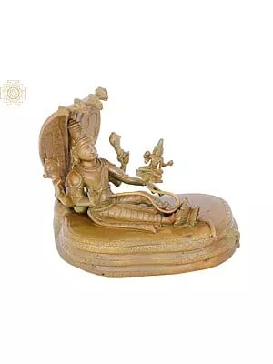 7'' Lord Ranganatha Bronze Statue | Madhuchista Vidhana (Lost-Wax) | Panchaloha Bronze from Swamimalai