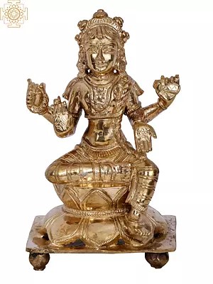6'' Devi Bala Tripura Sundari  | Madhuchista Vidhana (Lost-Wax) | Panchaloha Bronze from Swamimalai