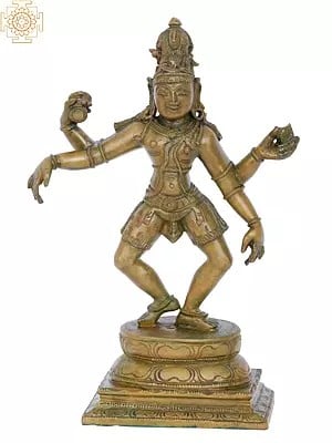 9'' Shiva Tandava | Madhuchista Vidhana (Lost-Wax) | Panchaloha Bronze from Swamimalai