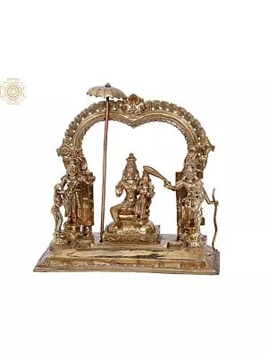 10'' Ram Darbar | Madhuchista Vidhana (Lost-Wax) | Panchaloha Bronze from Swamimalai