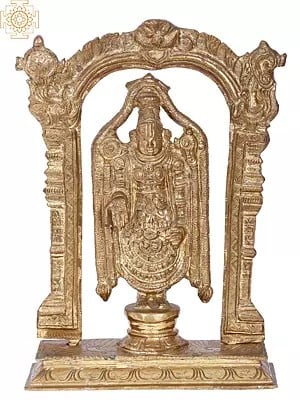 14'' Tirupati Balaji | Madhuchista Vidhana (Lost-Wax) | Panchaloha Bronze from Swamimalai