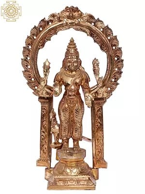 13'' Standing Lord Murugan (Karttikeya) Bronze Idol | Madhuchista Vidhana (Lost-Wax) | Panchaloha Bronze from Swamimalai