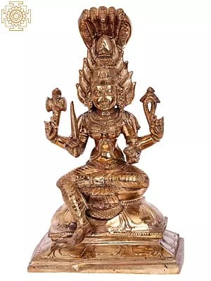7'' Goddess Mariamman (South Indian Durga) | Madhuchista Vidhana (Lost-Wax) | Panchaloha Bronze from Swamimalai