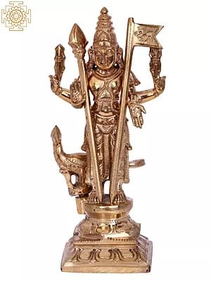 7'' Standing Lord Murugan (Karttikeya) | Madhuchista Vidhana (Lost-Wax) | Panchaloha Bronze from Swamimalai