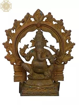 4'' Small Sitting Lord Ganesha | Madhuchista Vidhana (Lost-Wax) | Panchaloha Bronze from Swamimalai
