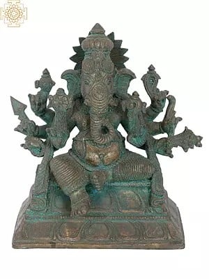 7" Taruna Ganapati | Madhuchista Vidhana (Lost-Wax) | Panchaloha Bronze from Swamimalai
