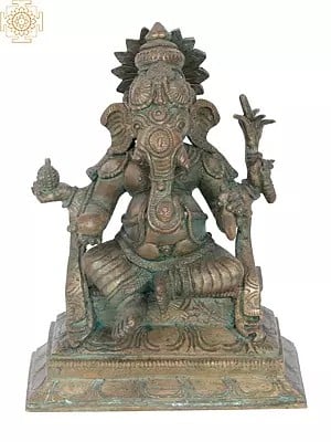 7" Bala Ganapati Bronze Statue | Madhuchista Vidhana (Lost-Wax) | Panchaloha Bronze from Swamimalai
