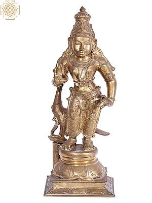 27'' Bala Murugan (Karttikeya) | Madhuchista Vidhana (Lost-Wax) | Panchaloha Bronze from Swamimalai