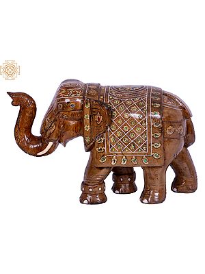 10" Shivani Wood Elephant