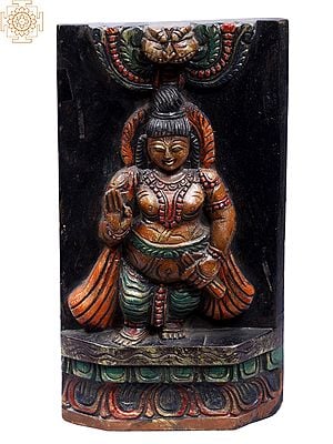 12" Wooden Folk Figure | Statue Plus Wall Hanging