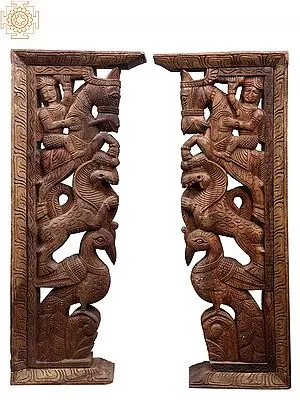 36" Large Wooden Brackets (Pair)