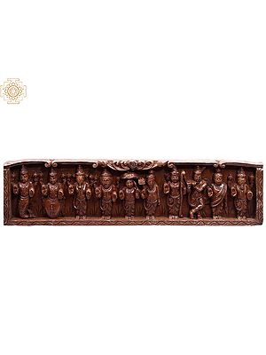 Buy Sumptuous Wooden Sculptures of Lord Vishnu Only at Exotic India