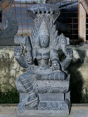 30" Goddess Karumariamman Granite Statue