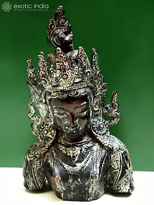 11" Crowned Buddha Face from Nepal