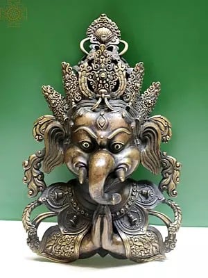 13" Lord Ganesha Mask from Nepal