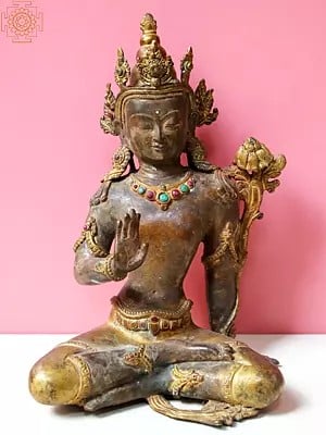 10" Copper Lord Indra From Nepal