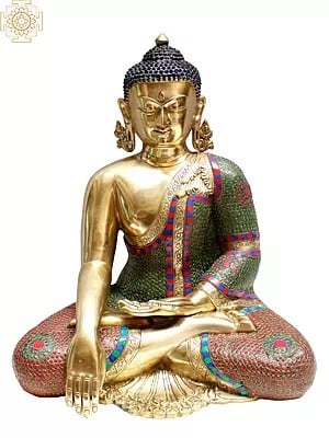 20" Brass Bhumisparsha Buddha