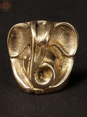 1'' Small Good Luck Ganesha | Brass Statue