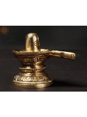 3'' Small Shiva Linga | Brass Statue