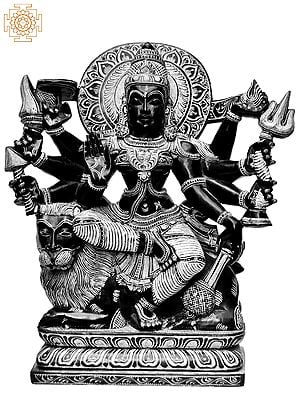 12'' Almighty Eight-Handed Durga | Stone Statue