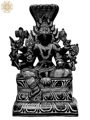 12'' Goddess Eight-Handed Karumariamman | Stone Statue