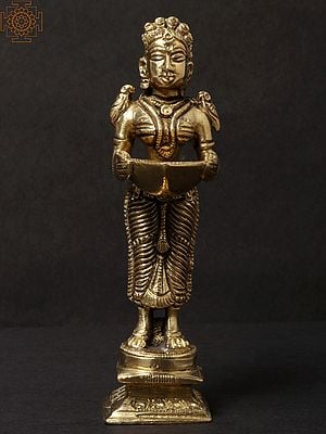 Fine Paavai Vilakku (Deep Lakshmi) | Brass