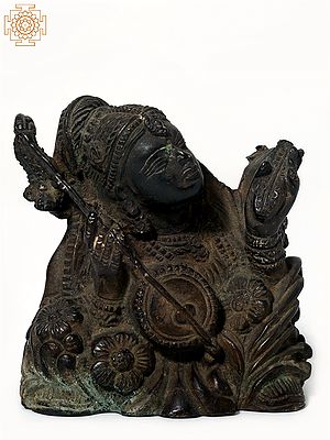 3" Small Mirabai Statue in Brass